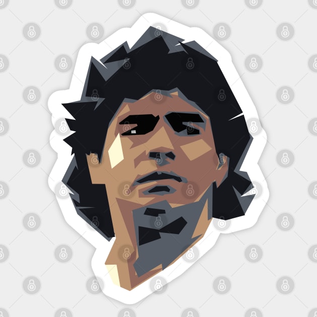 Diego Maradona Sticker by AlfinStudio